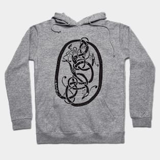 Viking Runestone Black | Hillersjö Stone, Sweden Hoodie